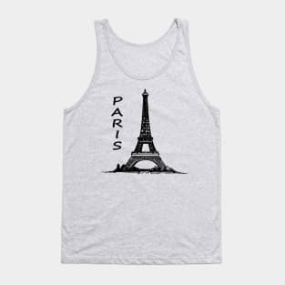 Paris Eiffel Tower City Of Romance And Love Tank Top